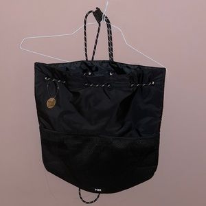 Pink Brand String Bag